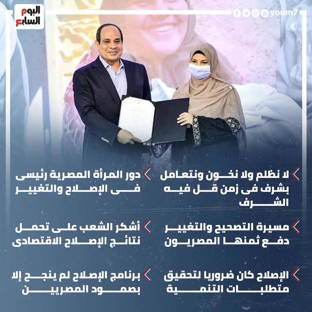 الرئيس السيسى ومسيرة الإصلاح الرئيس السيسى ومسيرة الإصلاح