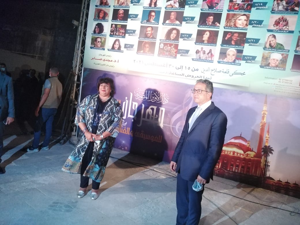 بدء مراسم افتتاح فعاليات مهرجان محكى القلعة بحضور وزيرة الثقافة  (2)