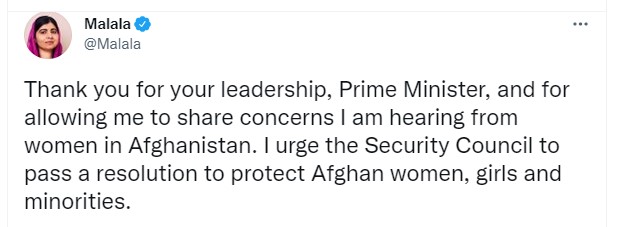 ملالا تشكر رئيسة وزراء النرويج