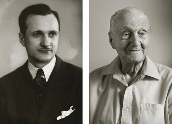 أنطونين كوفاتش يبلغ 102 عامًا على اليمين
