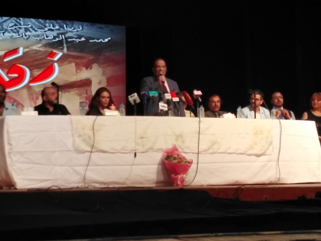 مؤتمر صحفي لمسرحية زقاق المدق بحضور أبطاله  (3)