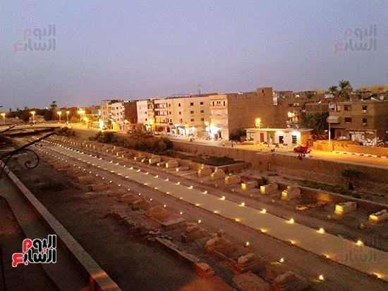 صورة-من-الاعلى-لطريق-الكباش-قبل-افتتاحه صورة-من-الاعلى-لطريق-الكباش-قبل-افتتاحه