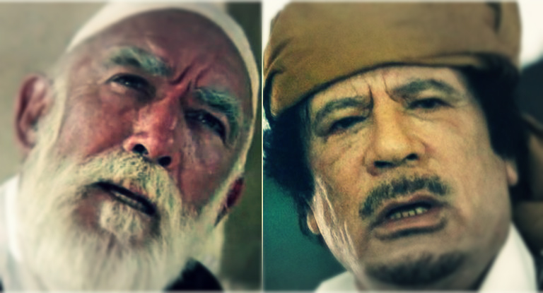 القذافي وانطوني كوين