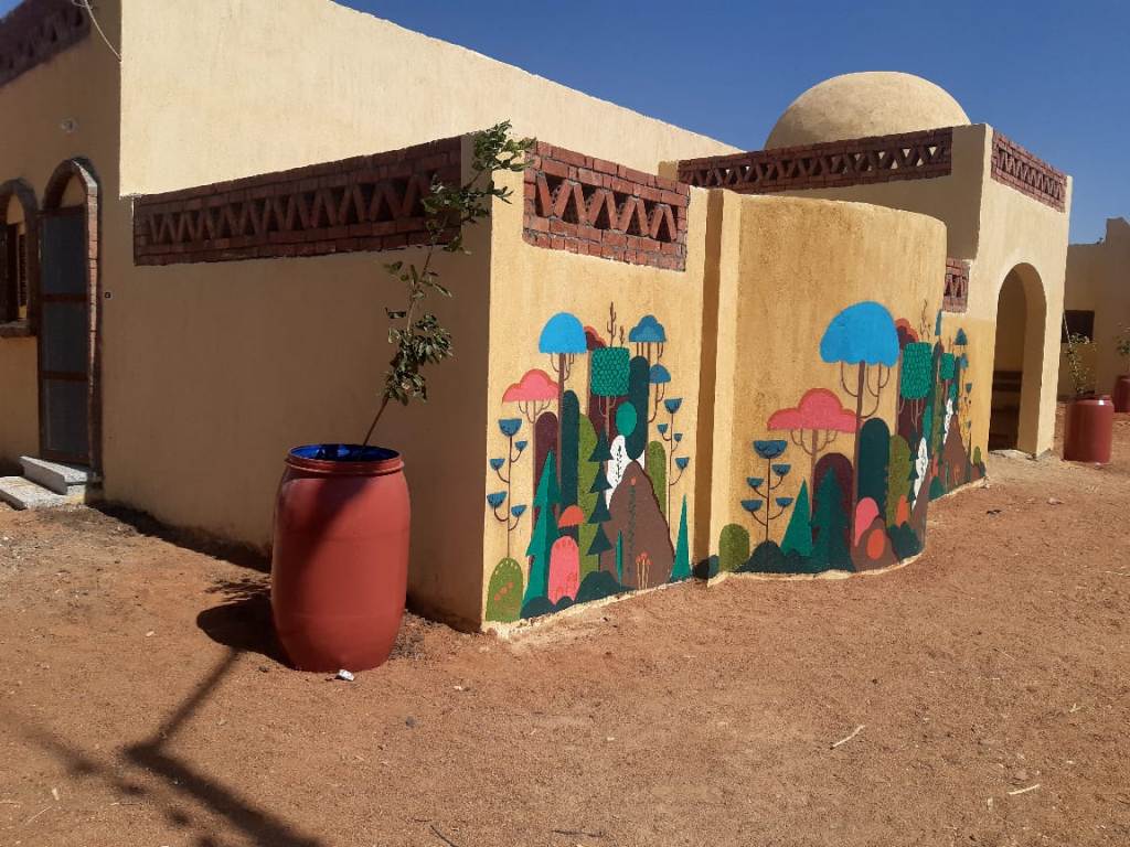 تجميل منازل قرية الغريرة بالرسومات المميزة