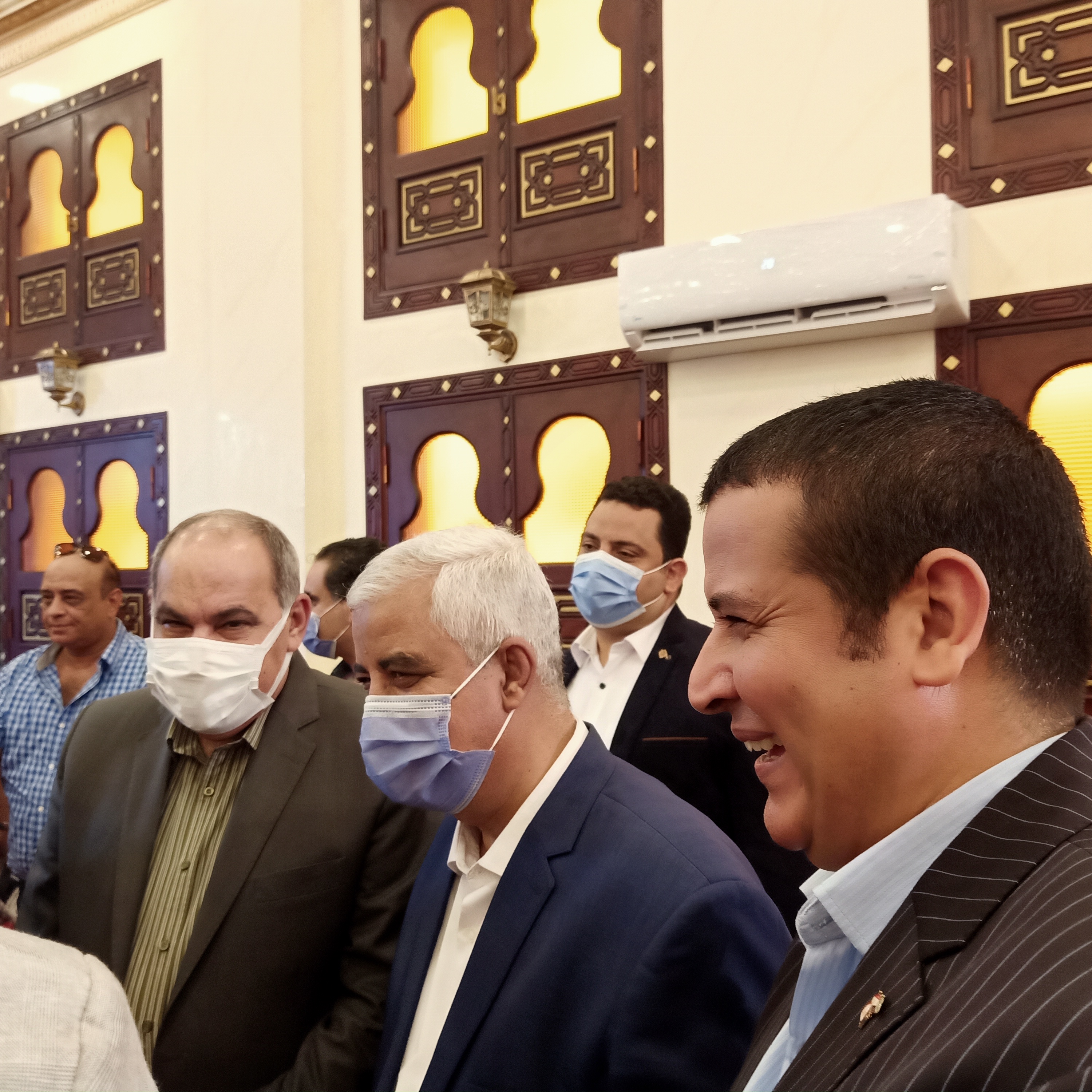 حضور الاهالى خلال افتتاح المسجد بالقرية (3)