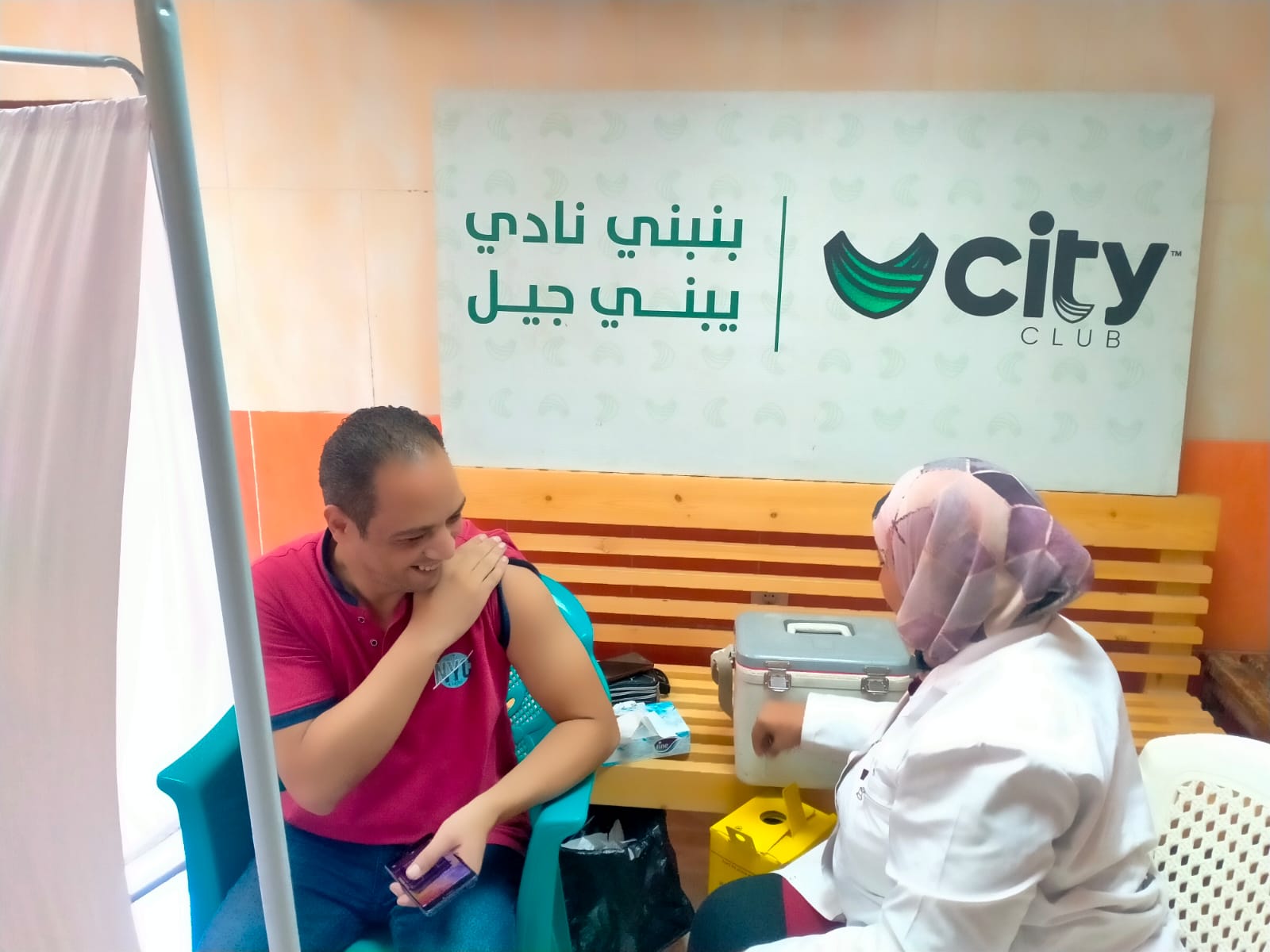 أندية سيتي كلوب تواصل دورها المجتمعي بتطعيم 500 عضوا بفرع طنطا ضد فيروس كورونا (5)