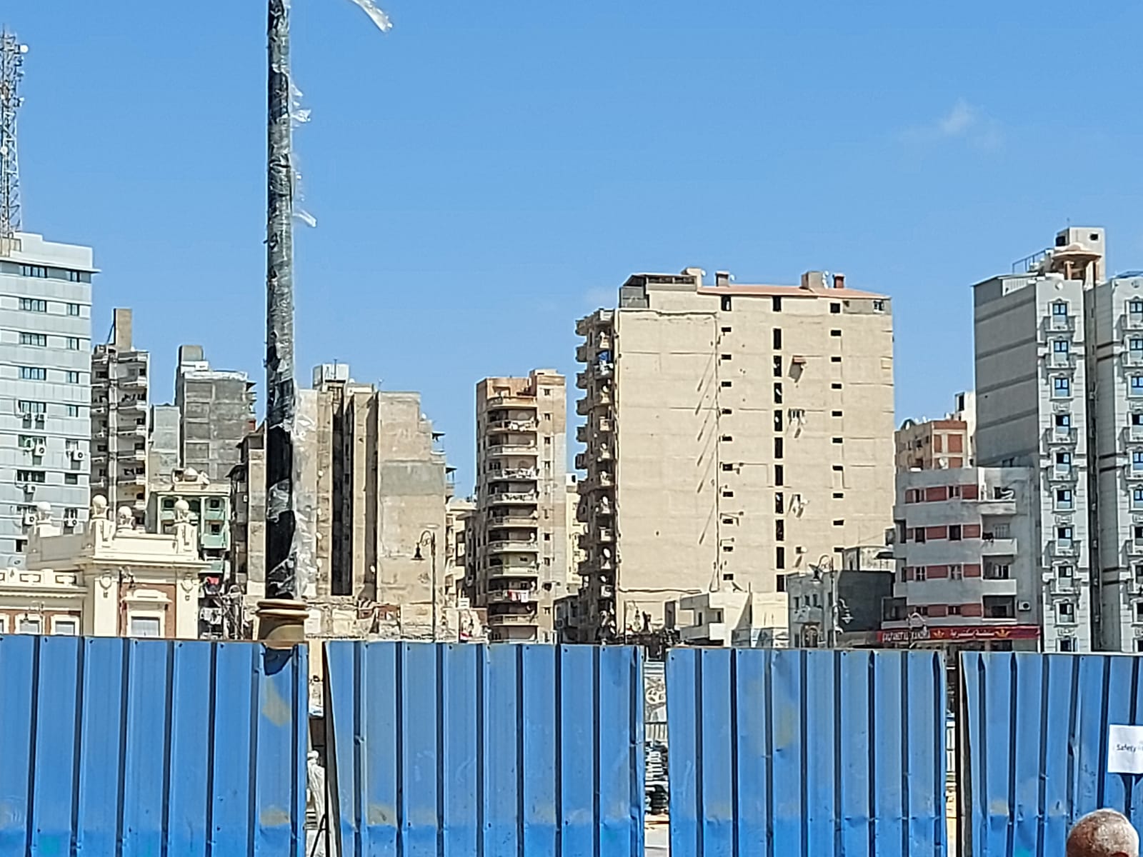 دهان العمارات بالإسكندرية بلون موحد