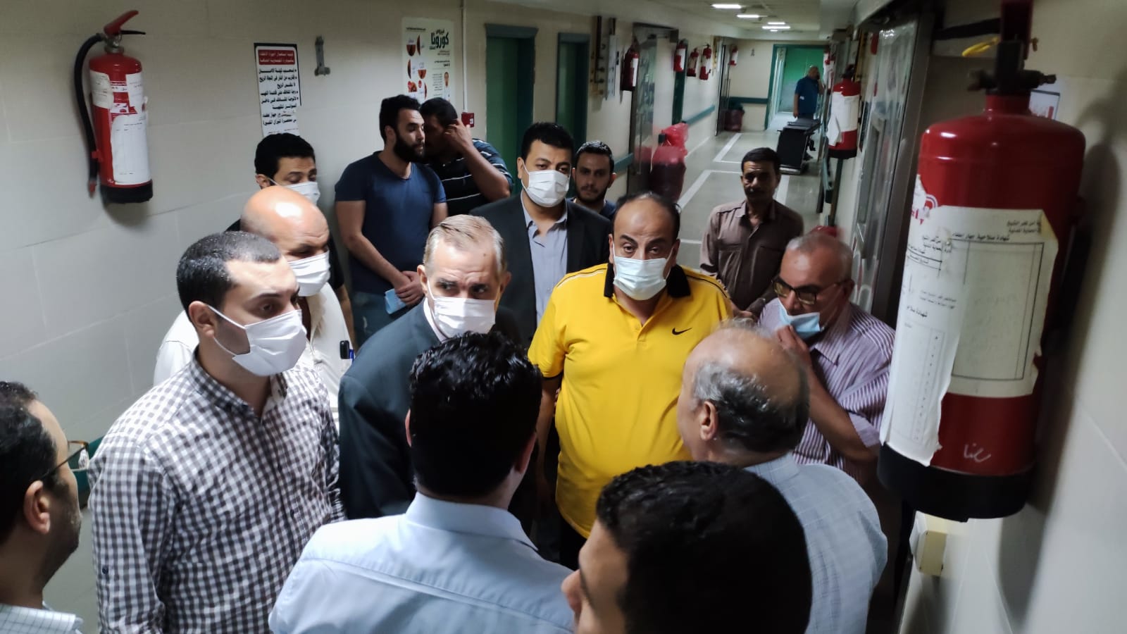 متابعة المحافظ داخل مستشفى كفر الشيخ العام