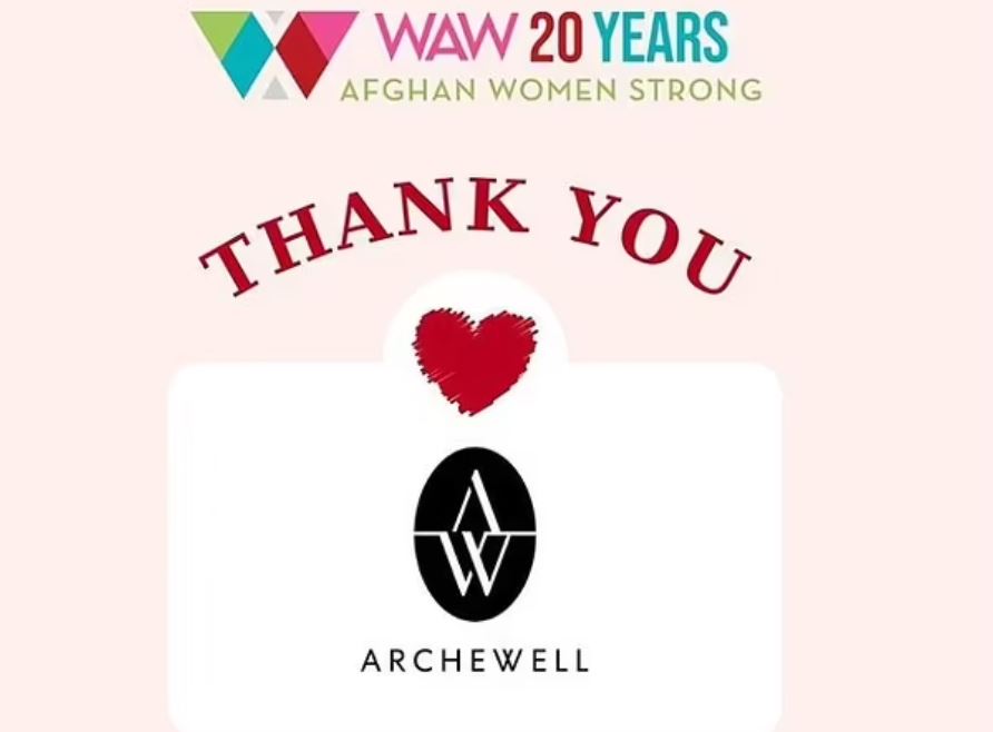 رسالة شكر من منظمة waw