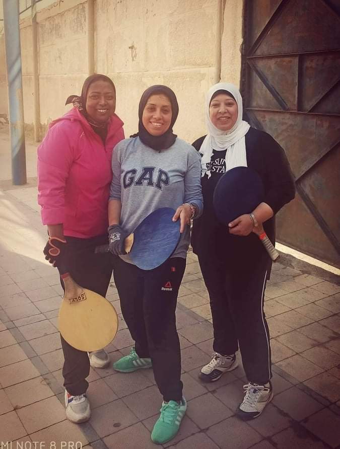 أول فريق لتعليم الراكت النسائى بالإسكندرية (1)
