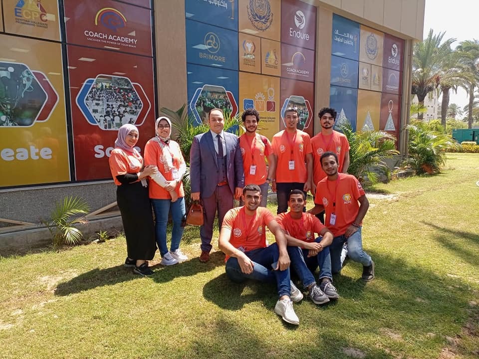 الطلاب المشاركون من كلية الذكاء الاصطناعي بكفر الشيخ