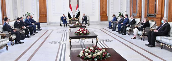 الرئيس السيسي والرئيس العراقي (3)