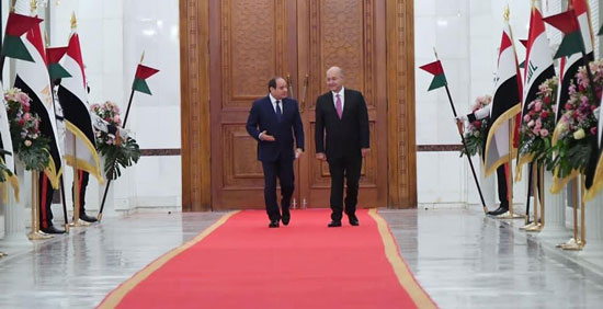 الرئيس السيسي والرئيس العراقي (1)
