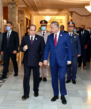 لقاء السيسى ورئيس العراق (1)