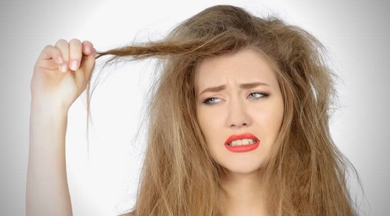 وصفات  لعلاج الشعر الجاف التالف