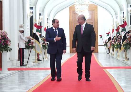 الرئيس السيسي والرئيس العراقي (5)