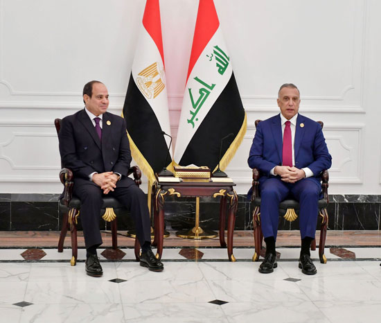 لقاء السيسى ورئيس العراق (2)