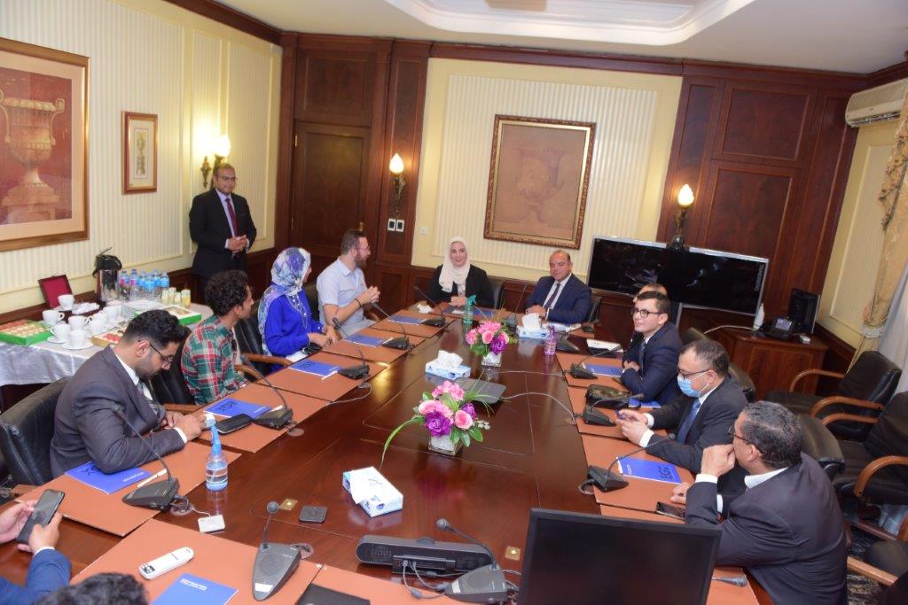 اجتماع وزيرة التضامن الاجتماعي مع رئيس البورصة