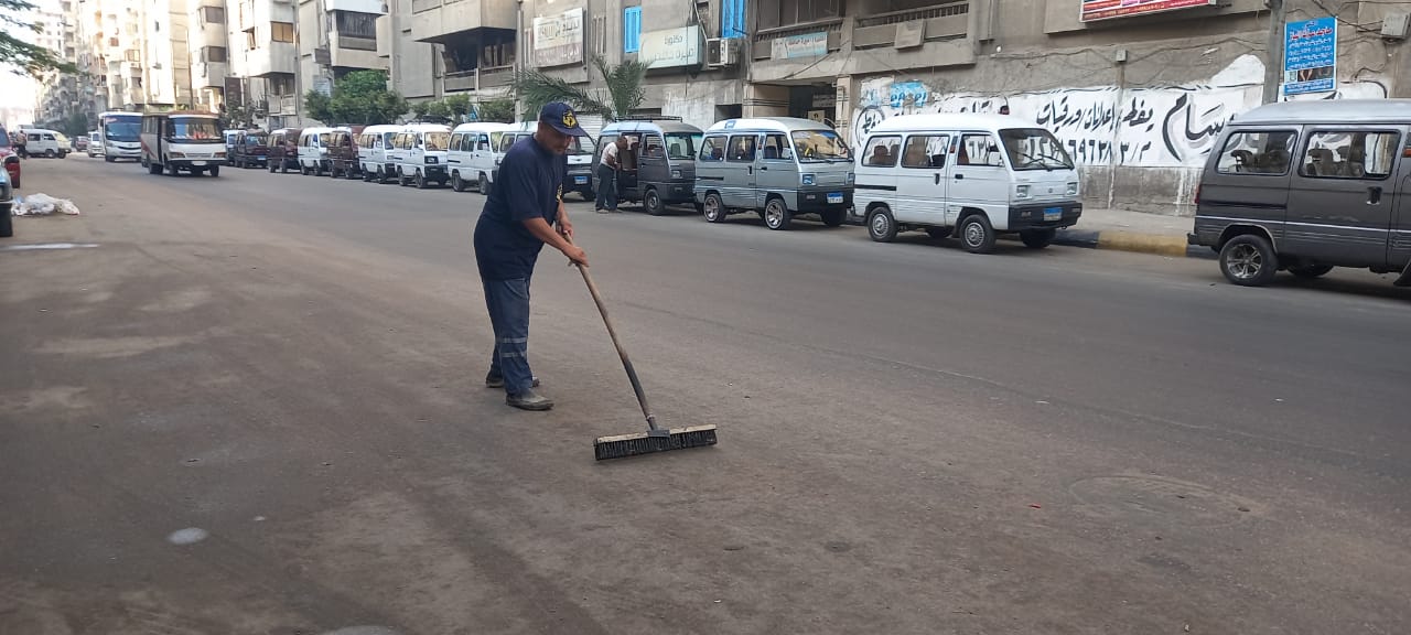 حملة نظافة بشوارع الاسكندرية
