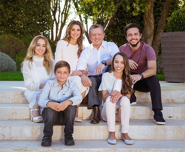 الملكة رانيا وأبنائها