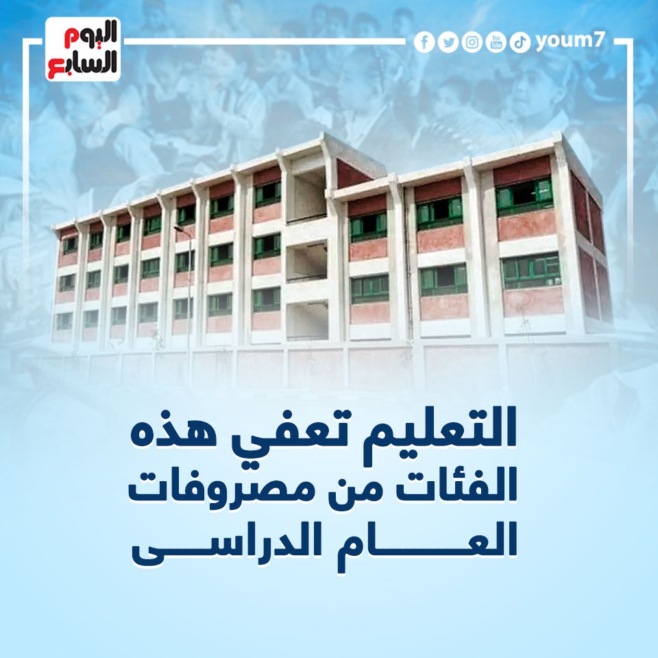 التعليم تعفي هذه الفئات من مصروفات العام الدراسى