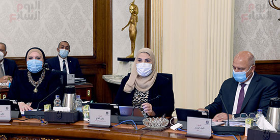 اجتماع مجلس الوزراء الاسبوعى لمتابعة مستجدات فيروس كورونا (13)
