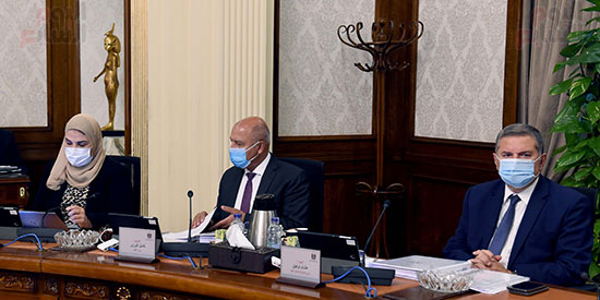 اجتماع مجلس الوزراء الاسبوعى لمتابعة مستجدات فيروس كورونا (12)