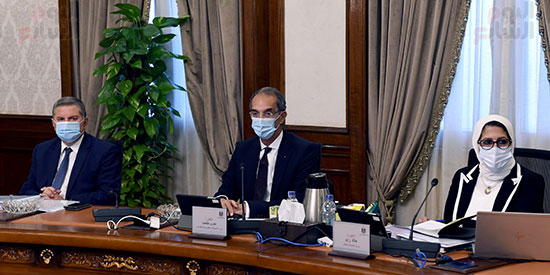 اجتماع مجلس الوزراء الاسبوعى لمتابعة مستجدات فيروس كورونا (11)