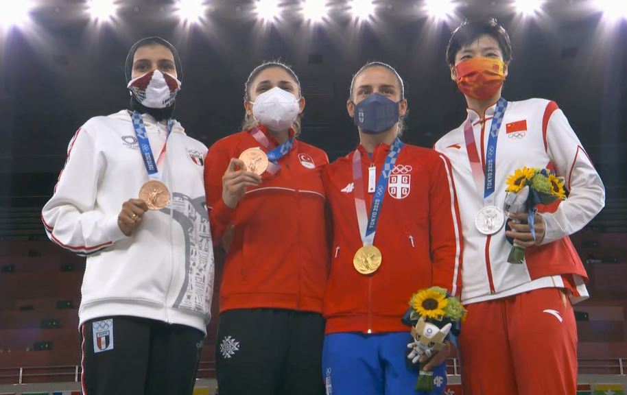 تتويج جيانا فاروق ببرونزية أولمبياد طوكيو (1)
