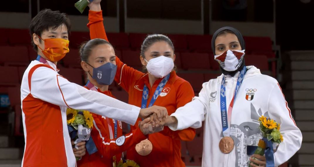 تتويج جيانا فاروق ببرونزية أولمبياد طوكيو (6)
