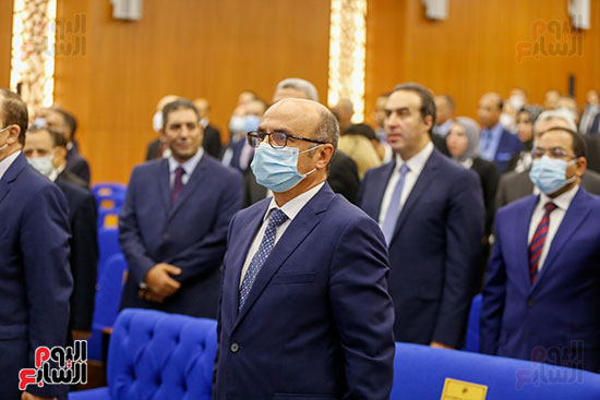 وزير العدل أثناء افتتاح مجمع النيابات الإدارية (31)
