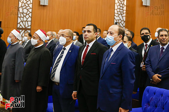 وزير العدل أثناء افتتاح مجمع النيابات الإدارية (9)