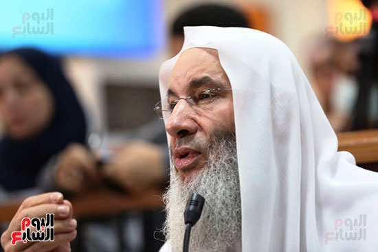  سماع أقوال الشيخ محمد حسان فى محاكمة 12 من عناصر داعش الإرهابية (26)