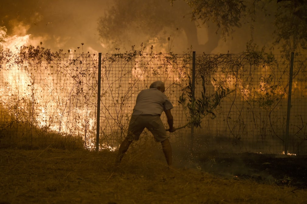 الحرائق فى اليونان