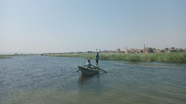 جانب من رحلة الصيد في المنيا