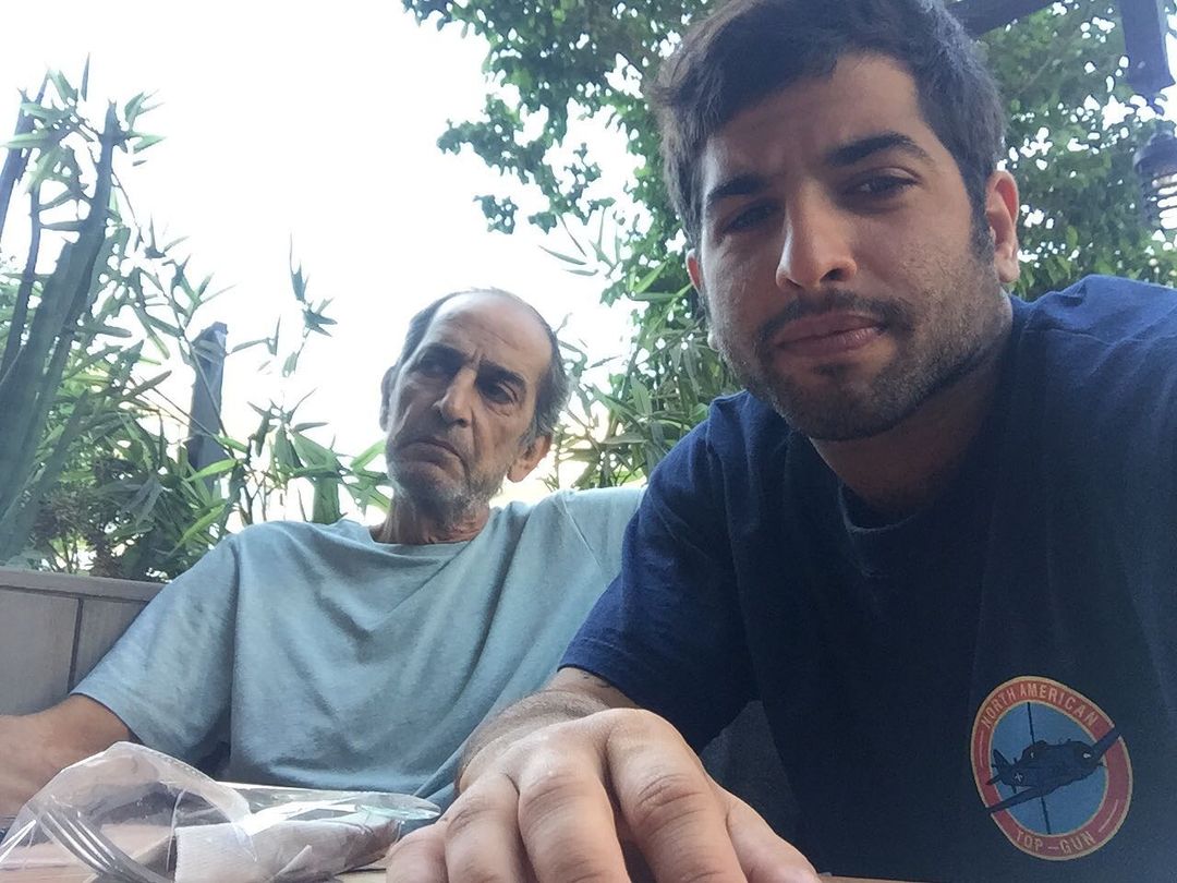 هشام سليم مع ابنه نور