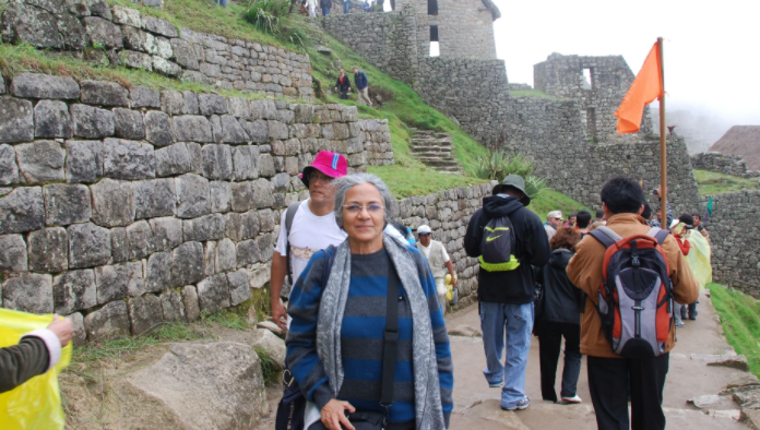 Her trip in Peru