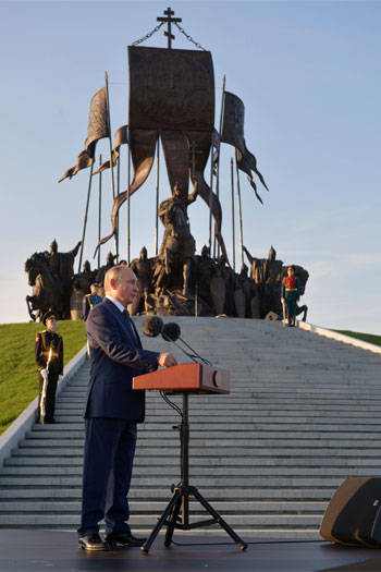 كلمة الرئيس الروسي بوتين فى مراسم افتتاح الموقع التذكاري للأمير ألكسندر نيفسكي