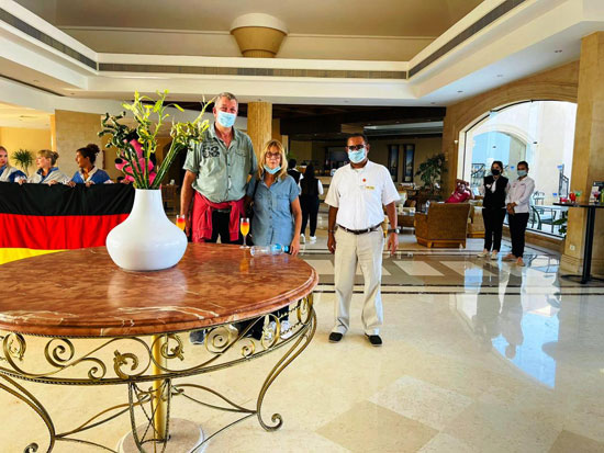 استقبال السياح الالمان بفنادق مرسي علم