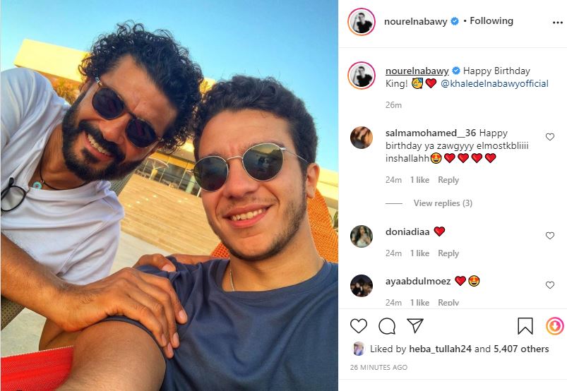 خالد النبوي وابنه