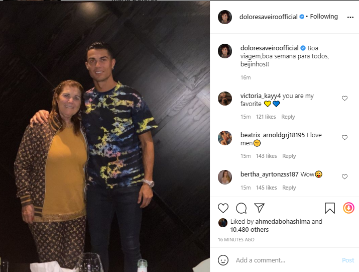 Ronaldo and his mother