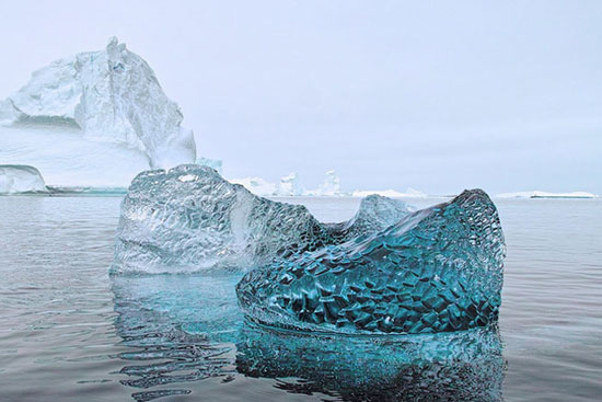 قطعة من الجليد الجليدي عمرها 10000 عام