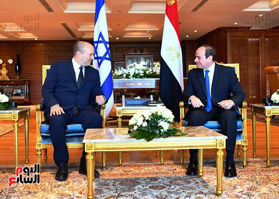 لقاء الرئيس عبد الفتاح السيسى ورئيس وزراء اسرائيل (1)