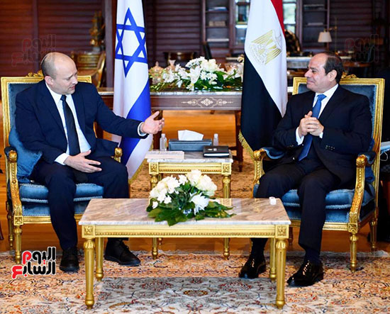 لقاء الرئيس عبد الفتاح السيسى ورئيس وزراء اسرائيل (12)