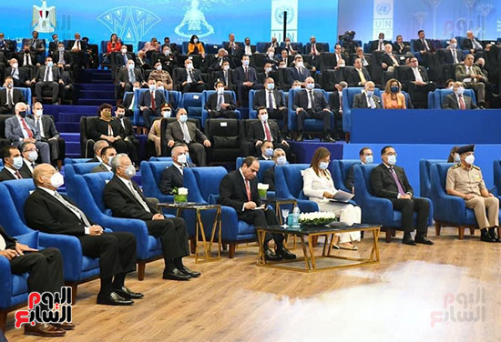 الرئيس السيسي فى مؤتمر إطلاق تقرير التنمية البشرية فى مصر