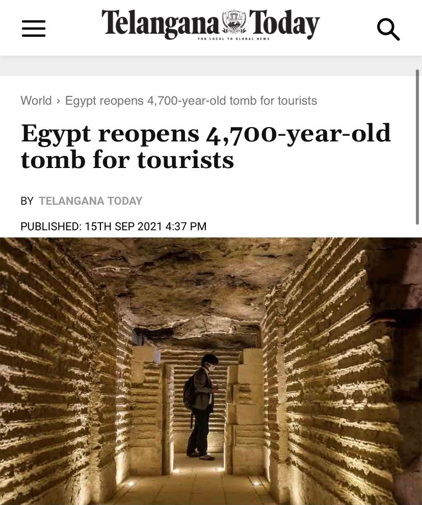 افتتاح  مشروع ترميم المقبرة الجنوبية للملك زوسر يتصدر أخبار الصحف ووكالات الأنباء العالمية (3)