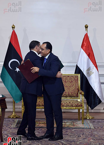 مؤتمر رئيس الوزراء مع نظيره الليبى  (32)