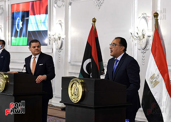 مؤتمر رئيس الوزراء مع نظيره الليبى (2)