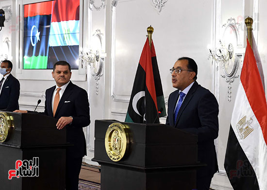 مؤتمر رئيس الوزراء مع نظيره الليبى  (39)