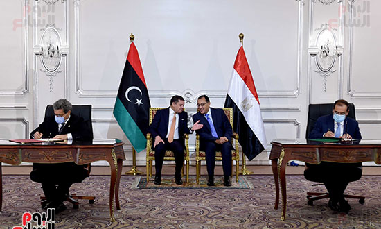 مؤتمر رئيس الوزراء مع نظيره الليبى  (18)